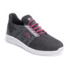 KR Strikeforce Rhythm Dark Grey Pink Womens Bowling Shoes - angle view