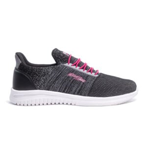 KR Strikeforce Rhythm Dark Grey Pink Womens Bowling Shoes - lateral view