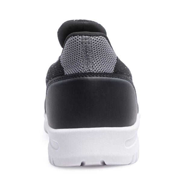 KR Strikeforce Rhythm Dark Grey Pink Womens Bowling Shoes - heel view