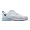 KR Strikeforce Lady Jet White Teal Womens Bowling Shoes - lateral view