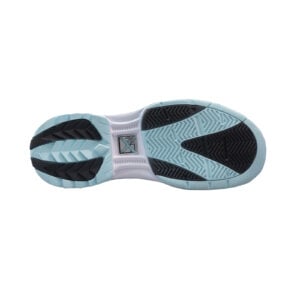 KR Strikeforce Lady Jet White Teal Womens Bowling Shoes - right outsole