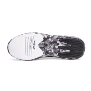 KR Strikeforce Arrow Fast Twist Black Camo Mens Bowling Shoes - left outsole
