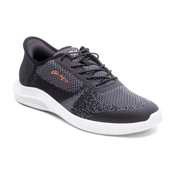 KR Strikeforce Pilot Black Mens Bowling Shoes - angle view
