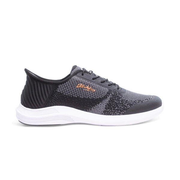 KR Strikeforce Pilot Black Mens Bowling Shoes - lateral view