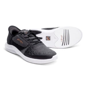 KR Strikeforce Pilot Black Mens Bowling Shoes - pair detail