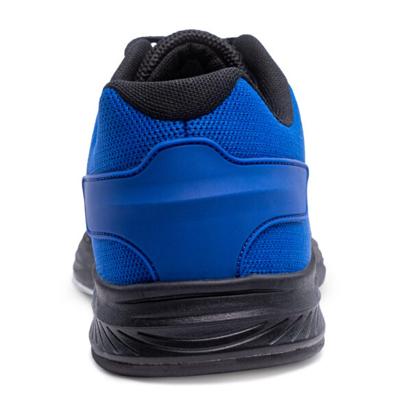 KR Strikeforce Wingman Black Royal Mens Bowling Shoes - heel view