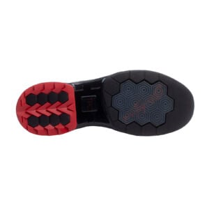 KR Strikeforce TPC Maven Black Red Bowling Shoes - right outsole