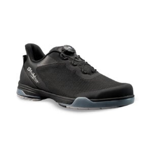 KR Strikeforce TPC Hype LT Black Mesh Bowling Shoes - angle view