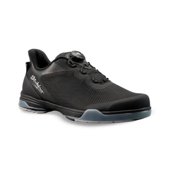 KR Strikeforce TPC Hype LT Black Mesh Bowling Shoes - angle view
