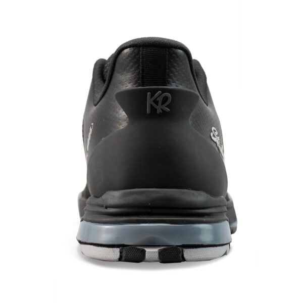 KR Strikeforce TPC Hype LT Black Mesh Bowling Shoes - heel view