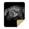 CoolWick Lion Sherpa Lined Throw Blanket - Image 2