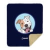 CoolWick Pittie Sherpa Lined Throw Blanket - Image 2