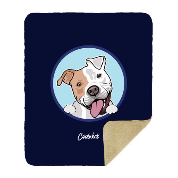 CoolWick Pittie Sherpa Lined Throw Blanket - Image 2