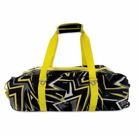 BSI 3 Ball Triple Roller Tote Yellow Black Bowling Bag - Image 3