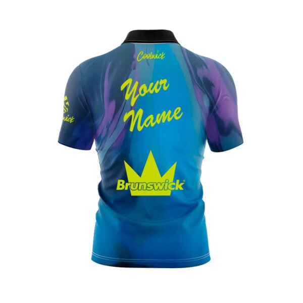 Brunswick Combat Solid Fast Track CoolWick Bowling Jersey - Image 3