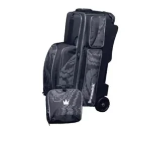 Alternative view of Brunswick Punisher 3 Ball Triple Roller Grey Bowling Bag