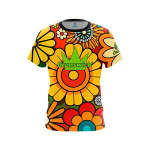 Brunswick Retro Flowers Semi-Custom CoolWick Bowling Jersey