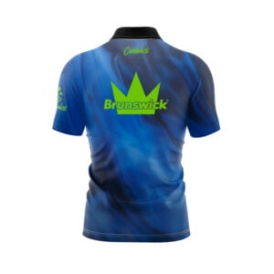 Alternative view of Brunswick Warning Alert Fast Track CoolWick Bowling Jersey