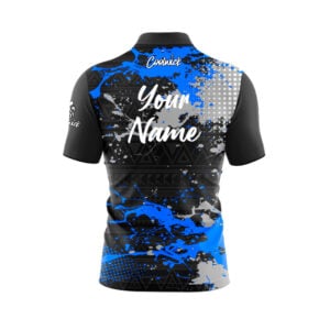 Alternative view of CoolWick Elite Blue Impact Sash Zip Jersey