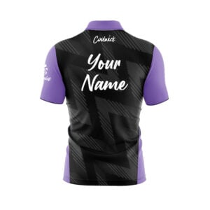 Alternative view of CoolWick Elite Ghostline Dusty Violet Sash Zip Jersey