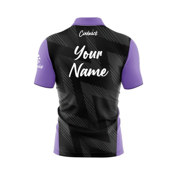 CoolWick Elite Ghostline Dusty Violet Sash Zip Jersey - Image 2