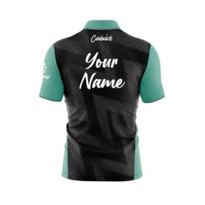 Alternative view of CoolWick Elite Ghostline Seafoam Sash Zip Jersey