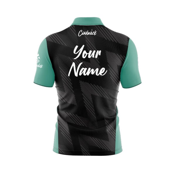 CoolWick Elite Ghostline Seafoam Sash Zip Jersey - Image 2