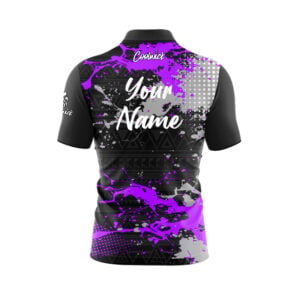 Alternative view of CoolWick Elite Purple Impact Sash Zip Jersey