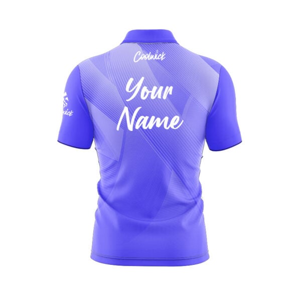 CoolWick Elite Vapor Purple Sash Zip Jersey - Image 2