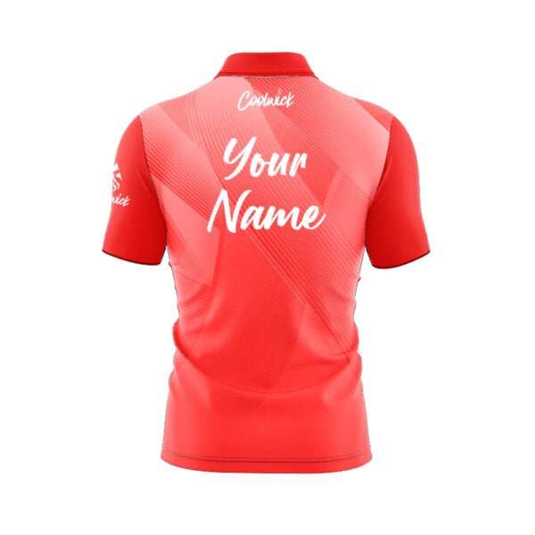 CoolWick Elite Vapor Red Sash Zip Jersey - Image 2