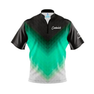 CoolWick Elite Green Vortex Sash Zip Jersey