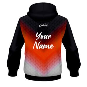 Alternative view of CoolWick Elite Orange Vortex Hoodie
