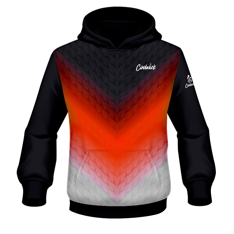 CoolWick Elite Orange Vortex Hoodie