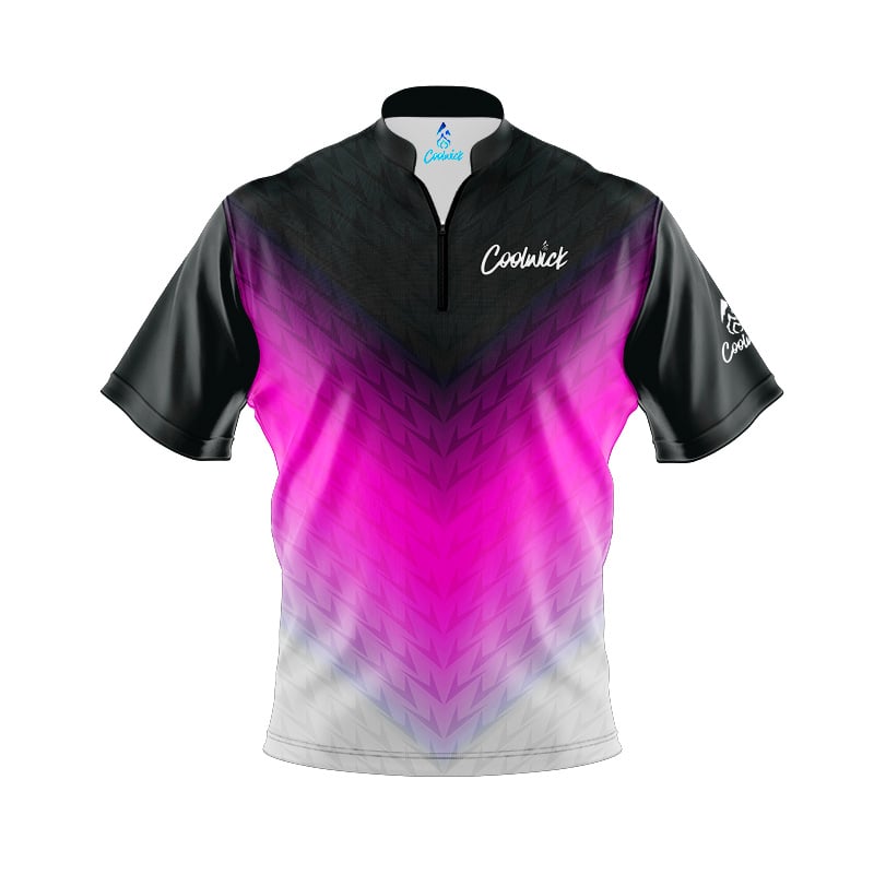 CoolWick Elite Pink Vortex Sash Zip Jersey