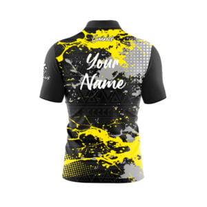 Alternative view of CoolWick Elite Yellow Impact Sash Zip Jersey
