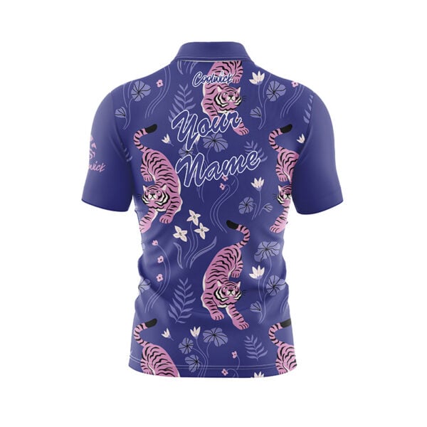 Floral Tiger Fast Track CoolWick Bowling Jersey - Image 3