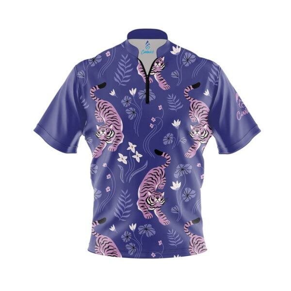 Floral Tiger Fast Track CoolWick Bowling Jersey