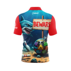 Alternative view of Sharking Fast Track CoolWick Bowling Jersey