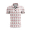 CoolWick Valentine's Argyle Everyday Button Polo
