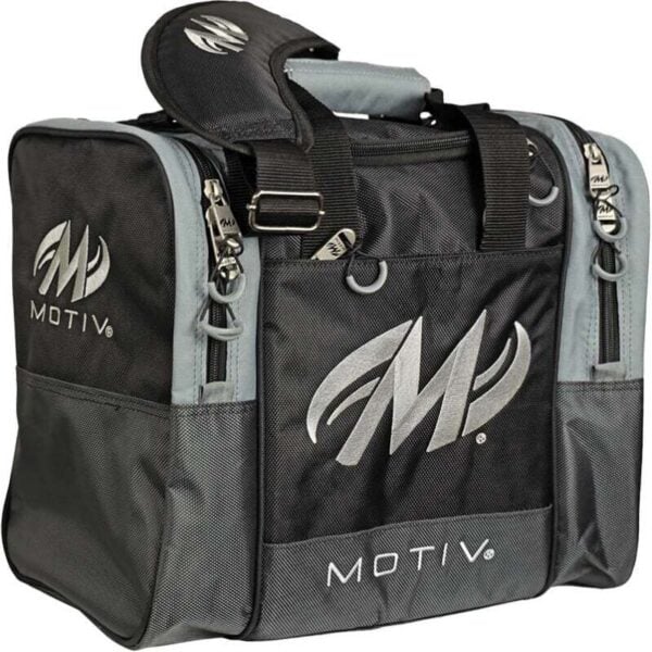 Motiv Shock 1 Ball Single Tote Covert Black Bowling Bag - Image 2