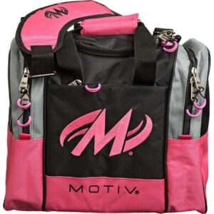 Motiv Shock 1 Ball Single Tote Neon Pink Bowling Bag