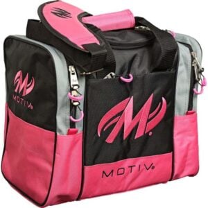 Alternative view of Motiv Shock 1 Ball Single Tote Neon Pink Bowling Bag