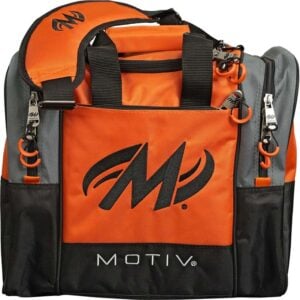 Motiv Shock 1 Ball Single Tote Tangerine Bowling Bag