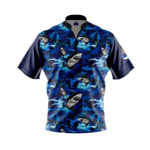 Plain Shark Attack Rocket Bowling Jersey