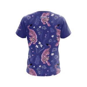 Alternative view of Floral Tiger Semi-Custom CoolWick Bowling Jersey
