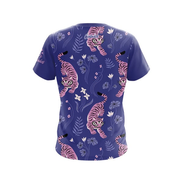 Floral Tiger Semi-Custom CoolWick Bowling Jersey - Image 2