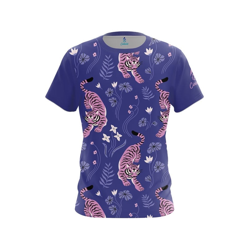 Floral Tiger Semi-Custom CoolWick Bowling Jersey