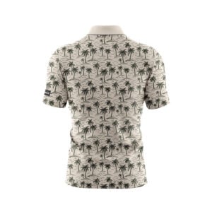 Alternative view of CoolWick Tropical Palms Everyday Button Polo