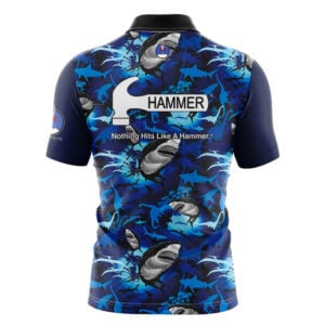 Alternative view of Hammer Shark Attack Rocket Bowling Jersey