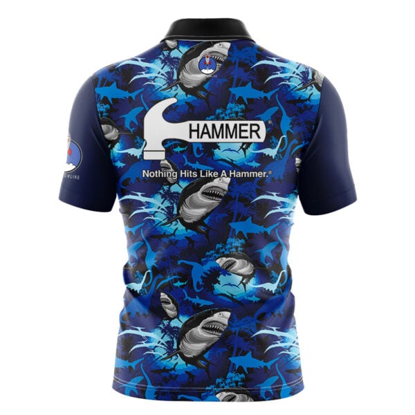 Hammer Shark Attack Rocket Bowling Jersey - Image 2